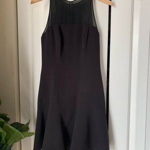 Black bottom ruffle dress